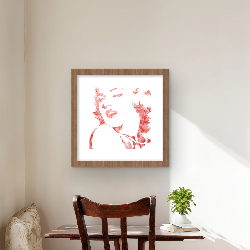 Glamour Marilyn Monroe - impression romantique encadrée avec passe-partout