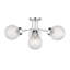 Plafonnier semi-encastré 4 lumières en chrome-129437289