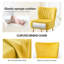 Chaise d'appoint d'appoint avec pieds dorés-1611244175