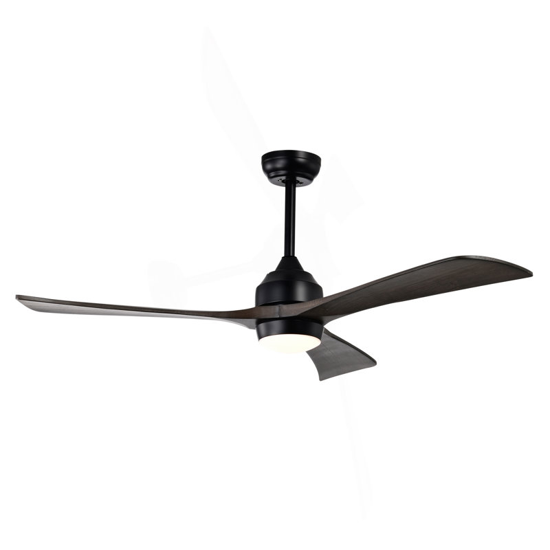 52" Ceiling Fan With Lights Remote Control,Quiet DC Motor 3 Blade Ceiling Fans 6 Speed Levels,Reversible Ceiling Fan, For Patio Living Room, Bedroom, Office,Indoor