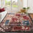 Machine Washable Rug with Rubber Backing for Living Room Modern Non-Slip Dining Room Rug Easy-Cleaning Geometric Floor Carpet for Bedroom Hallway Kitchen Office Playroom-502690382
