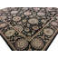 Manchuria Wool Oriental Area Rug in Beige/Black