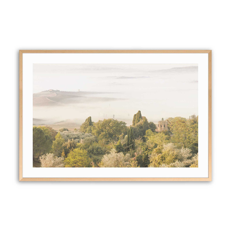 Imprimé voile de la nature, opaque, Érable brut encadré, H 25 po x l 37 po x P 1,25 po