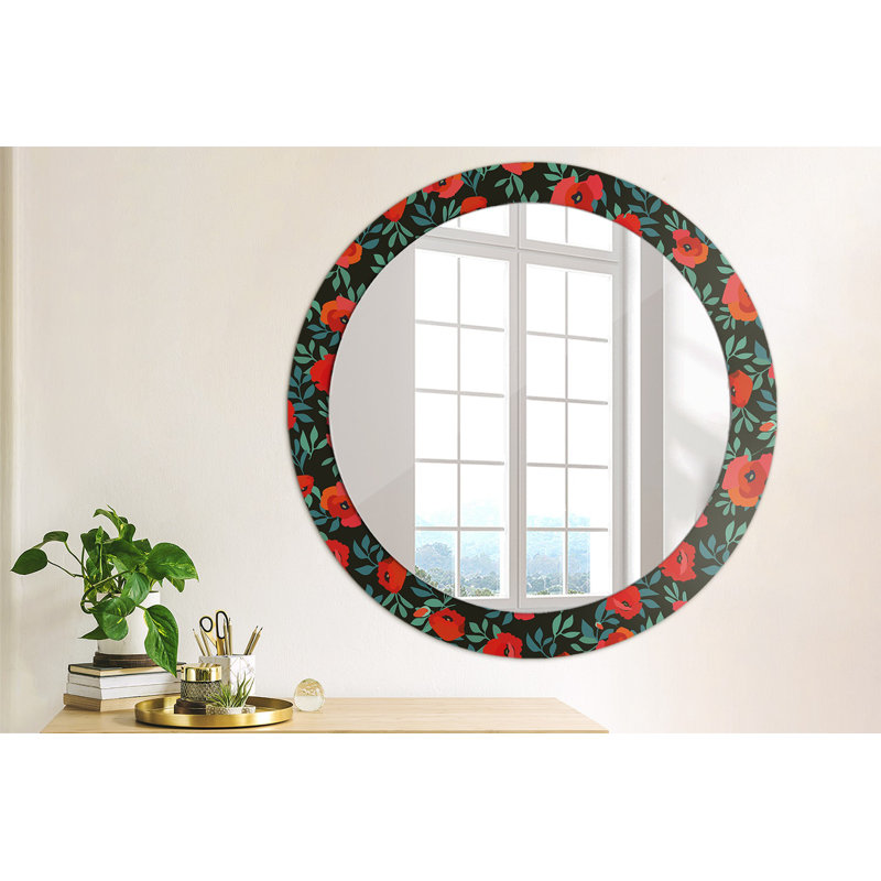 Huldar Glass Flat Wall Mirror, 80cm x 80cm
