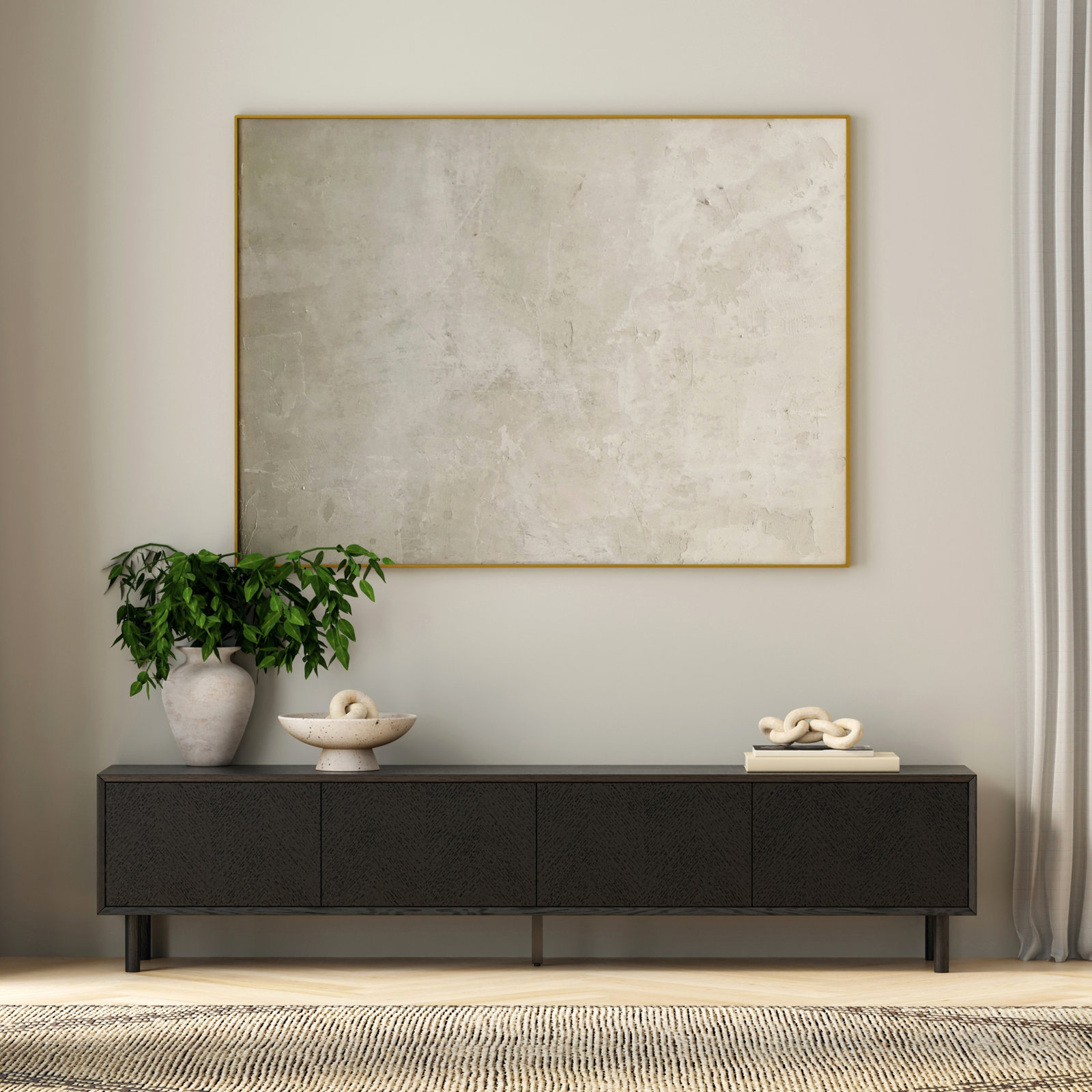 Sora 86.5'' Media Console, Black