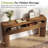 Solid Wood Console Table with 2 Drawers, 63" Simple Vanity Table Writing Desk