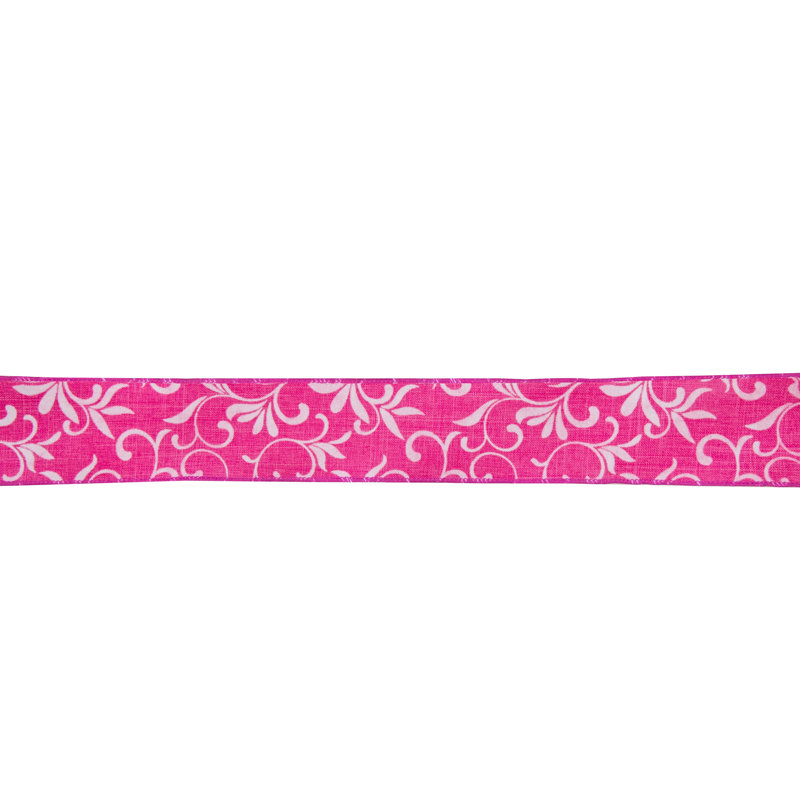 1'' Floral Plants & Flowers Ribbon