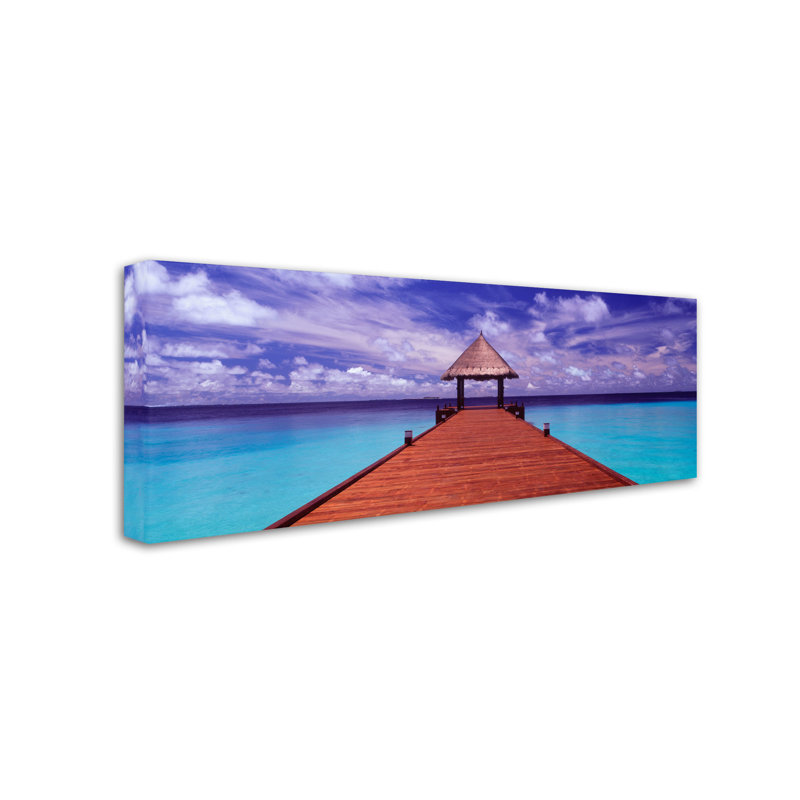 " Arrivals-Jumeirah Vittaveli " by David Evans, 10" H x 32" W x 2" D