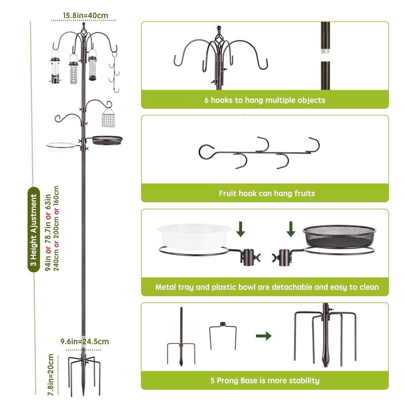 Metal Stake Feeding Station