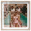 «Lady in Satin Shadowbox», art italien rétro par Notoriart, cadre blond, 20 x 20
