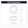 Zephyr Collection Knob 1-1/4 Inch Diameter Matte Black Finish