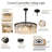 23.6 Inch 9-Light Black Wrought Iron Round Chandelier with 3-Tier Crystal