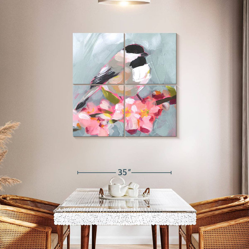 Brampt Brushstroke Bird II, H 74 po x l 74 po