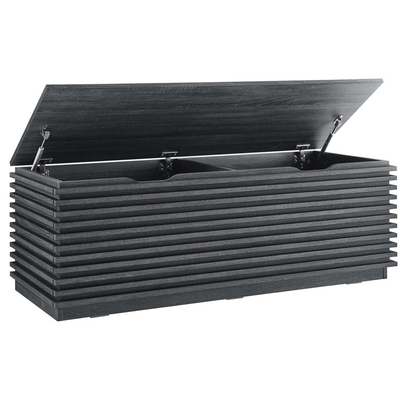 Banc de rangement Crawley, Gris anthracite