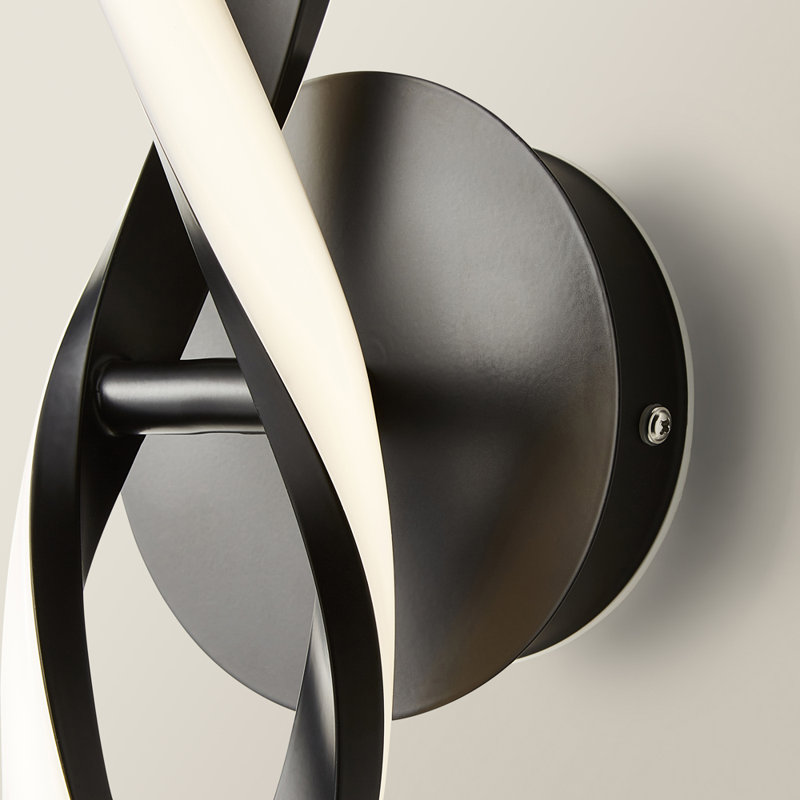 Casina Matte Black 2 - Bulb 40cm H No Power Source Required / Manual Integrated LED Outdoor Sconce