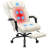 Faux Leather Heated Massage Executive Office Chair Ergonomic Office Chair With Footrest-595997066