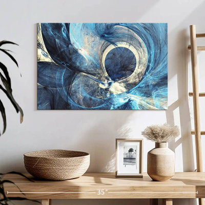 Avery gris et bleu abstrait