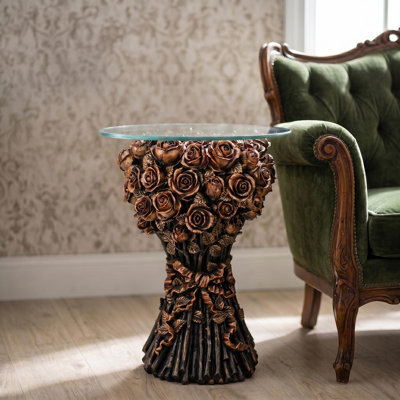 Bouquet of Roses Sculptural End Table