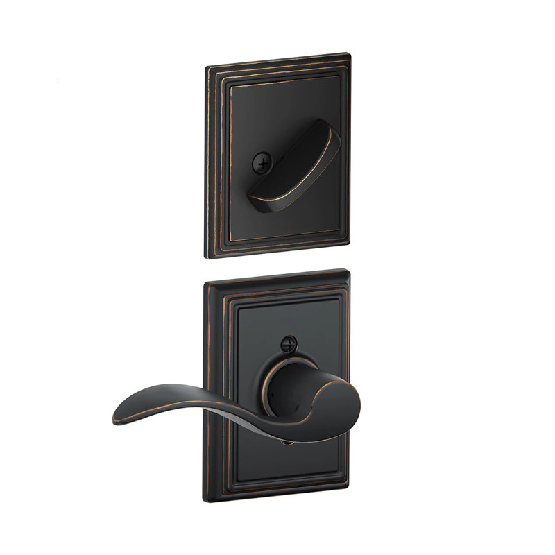 Accent Interior Dummy Entry Set, Aged Bronze, Left