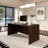 Executive Desk With Two File Cabinets-270904912