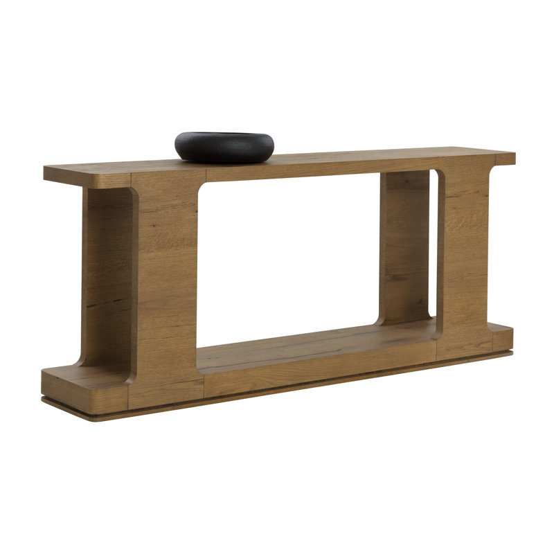 71'' W Console Table, Light Brown