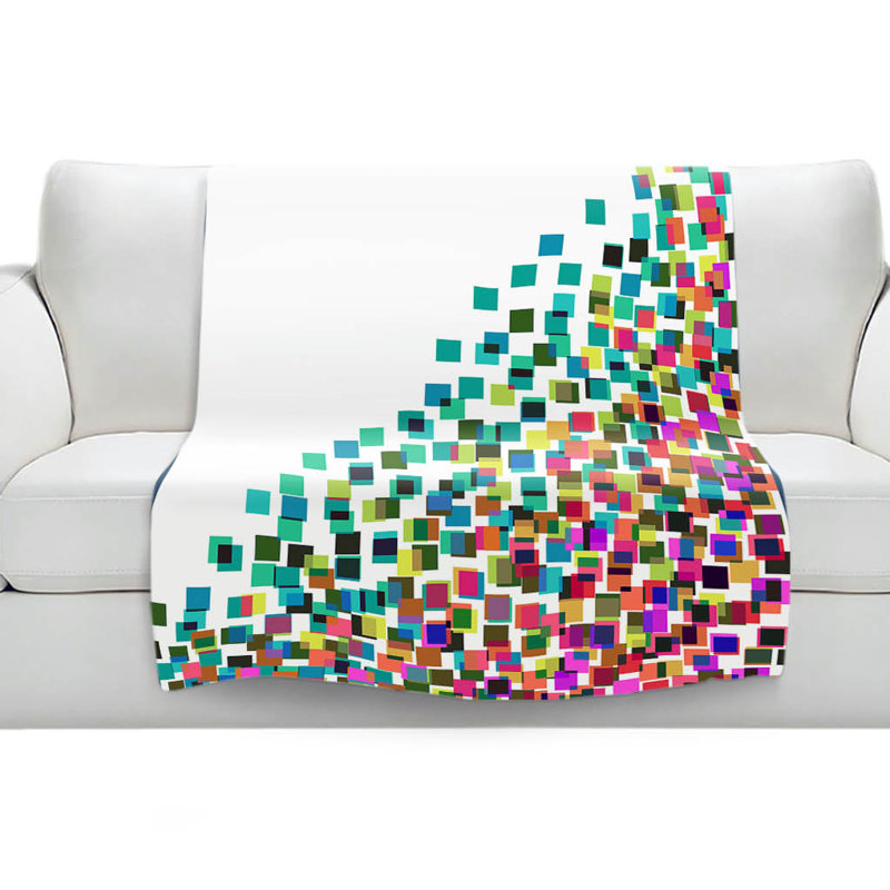 Couverture digital splash 1 sherpa doux, l 51 po x L 60 po