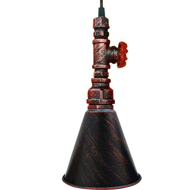 Lundgate 1 - Light Cone Pendant, Rustic Red