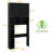 Over The Toilet Storage Cabinet, Farmhouse Storage Cabinet Over Toilet With 2 Barn Doors && Toilet Paper Holder Stand,Home Space-Saving Toilet Rack, For Bathroom, Laundry, Restroom-1665619319