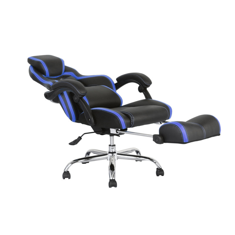 Fauteuil de jeu en cuir véritable Crayton