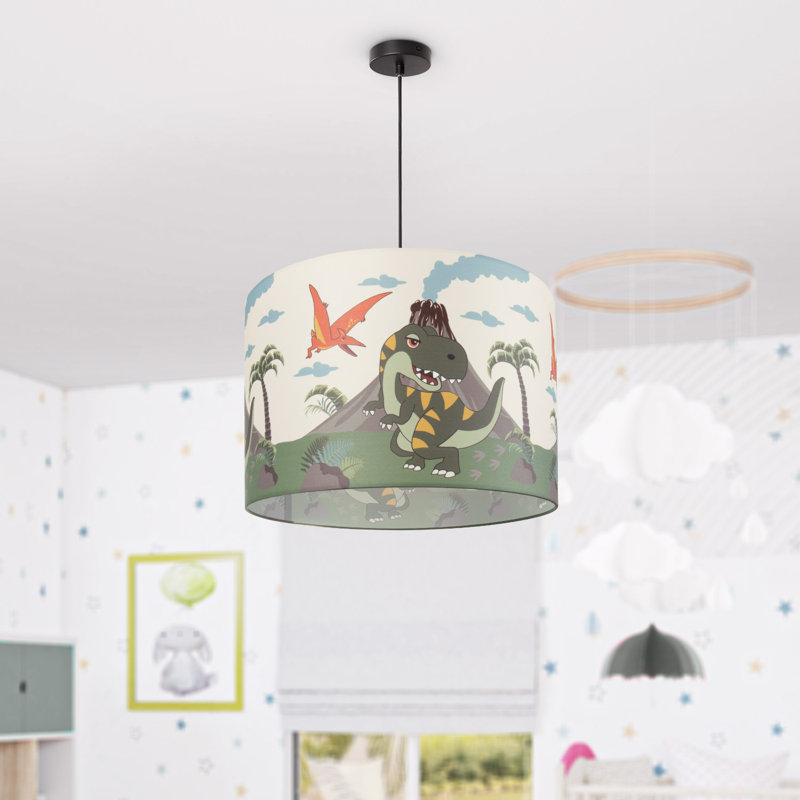 Drum pendant lamp 1-light Tymoteusz, Black