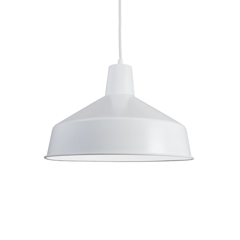 Luminaire suspendu à 1 lumière Clementon, Blanc
