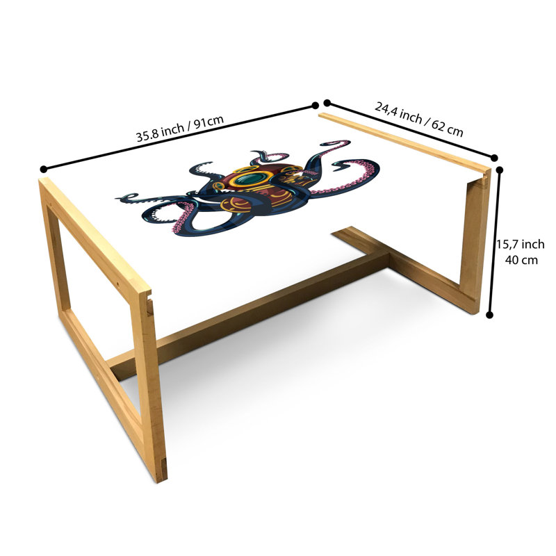 Iras Sled Coffee Table, 90cm H x 62cm W x 40cm D