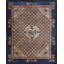 Antique Peking Chinese Medallion Beige 1900s Rug