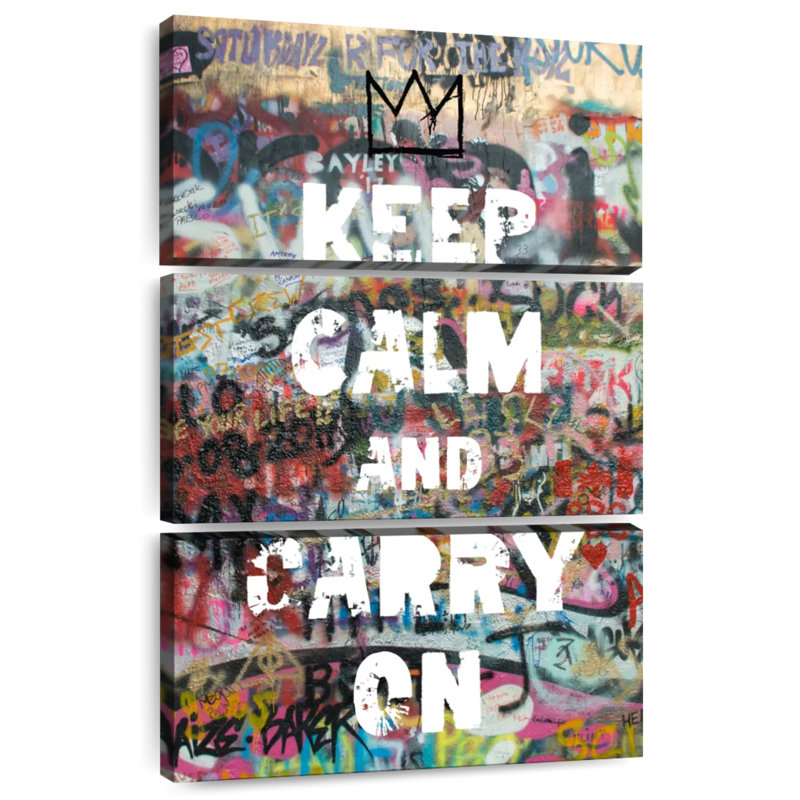 Tergel Keep Calm And Carry On, H 32 po x l 20 po