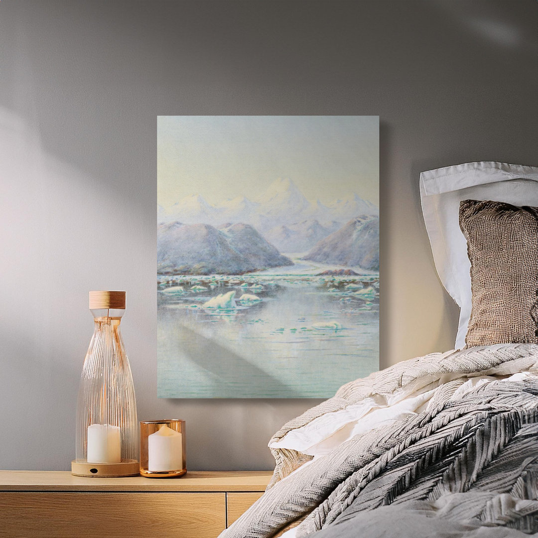 Serene Arctic Mountain Lake Canvas Print