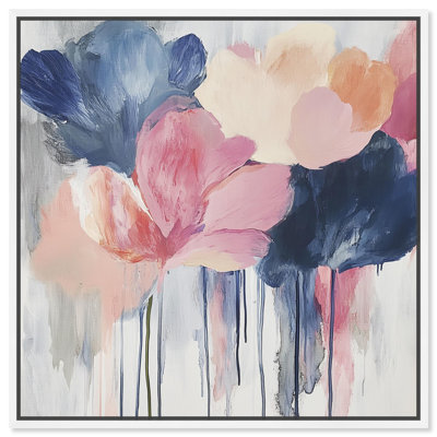 Art Remedy Colorful Abstracts Canvas Petal Tears II