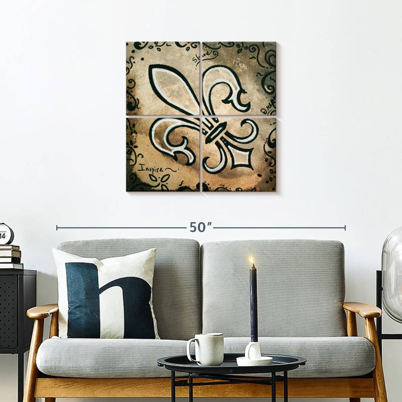 Kerner Fleur-De-Lis Shine, H 26 po x l 26 po