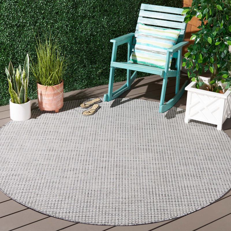 Tapis d'intérieur / extérieur Courtyard Performance, Rond 6 pi 7 po