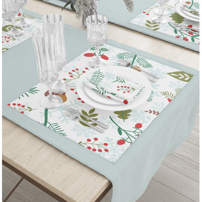Violante Polyester Winter Pattern 13" Placemat