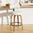 Chic Swivel Leather Upholstered Bar Stool For Ultimate Comfort And Style-647653561-647653562