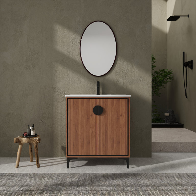 Ensemble de meuble-lavabo simple 30 po avec plateau en céramique Rodina
