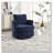 Chenille Upholstered Swivel Chair-1775418727
