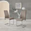 Edzard Double Pedestal High Gloss Dining Table Set with 4 Luxury Faux Leather Dining Chairs-871945567-859469585