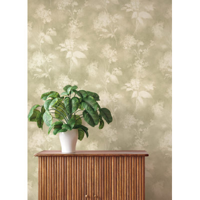 Izara Light Green Botanical Wallpaper