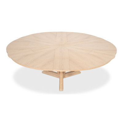 Casual Round Solid Oak Dining Table