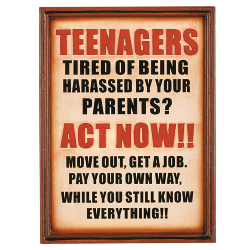 Signe Costanza «Note To Your Teenagers» par la salle de jeux de la RAM