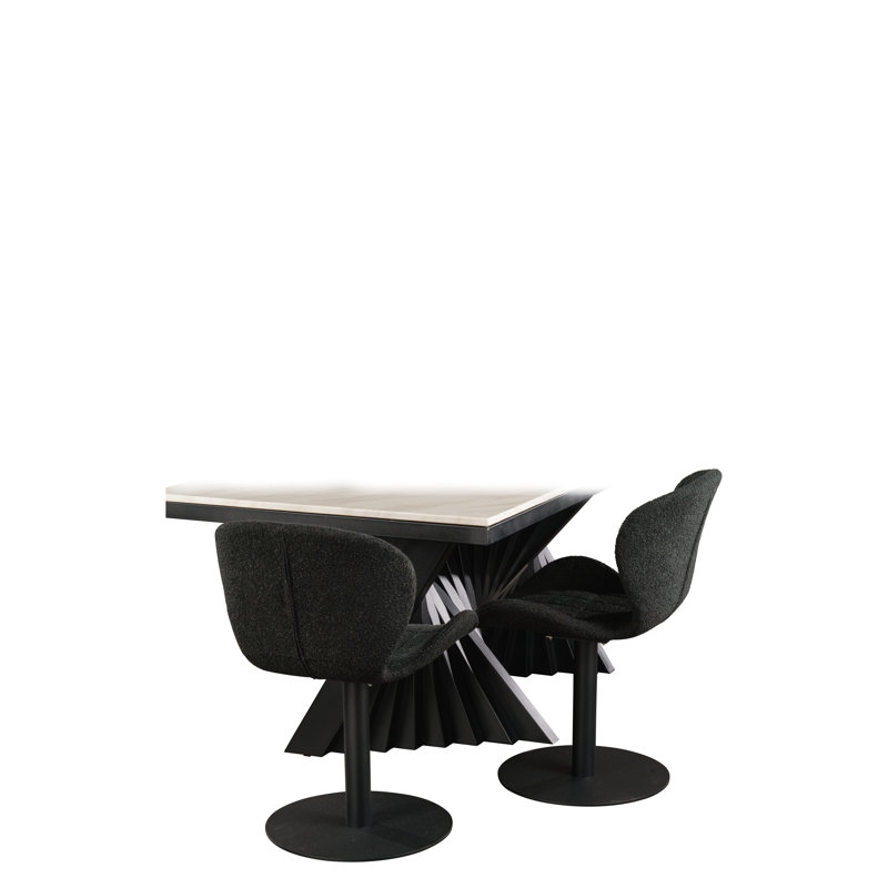 Corrales Cady Swivel Adjustable Height Bar Stool – Modern Weaved Back Design with Adjustable Seat, Black