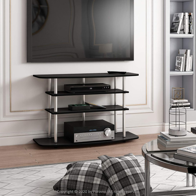  Meuble télé en chêne noir, Noir