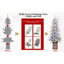 Arbre de Noël 4 pi avec lumières DEL multicolores, 396 pointes, base scintillante, 100 lumières, extrémités en PE / PVC avec pommes de pin - vasque colorée illuminée, décoration des Fêtes facile à assembler-2076680744