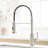 Pull Out Spray Kitchen Faucet, Brushed Nickel Finish, Stainless Steel, Single Handle, Gorgeous Design Faucet-1472244437